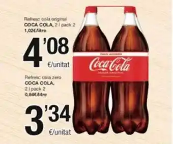 SPAR Fragadis Refresc cola zero coca cola oferta