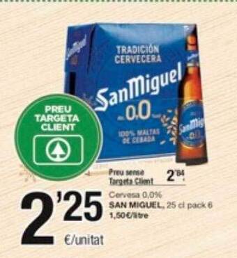 SPAR Fragadis Cervesa 0.0% san miguel oferta