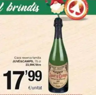 SPAR Fragadis Cava reserva familia juvé & camps oferta