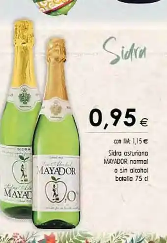 Cash Ifa Sidra asturiana mayador normal o sin alcohol botella oferta