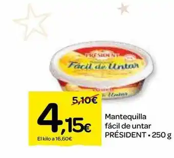 Dialprix Mantequilla fácil de untar président oferta