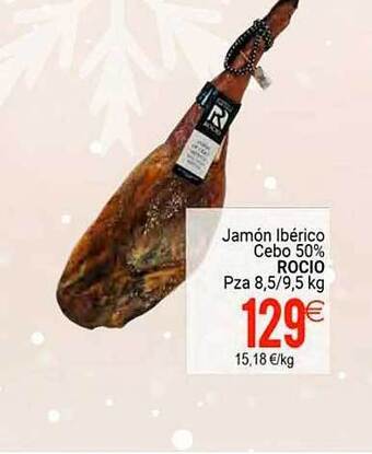 Plenus Supermercados Jamón ibérico cebo 50% rocio oferta