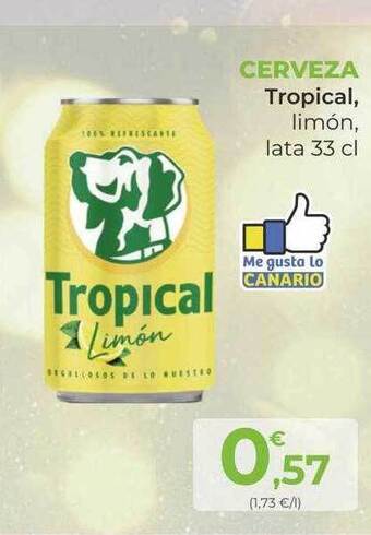 SPAR Gran Canaria Cerveza tropical oferta