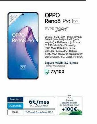 Movistar Oppo reno8 pro 5g oferta
