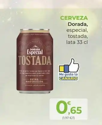 SPAR Gran Canaria Cerveza dorada, especial, tostada oferta