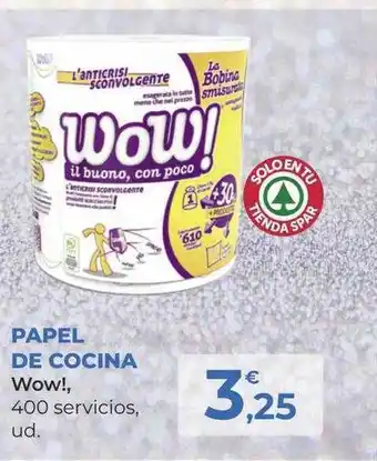 SPAR Gran Canaria Papel de cocina wow! oferta