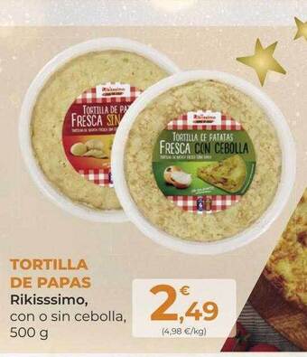 SPAR Gran Canaria Tortilla de papas rikisssimo oferta