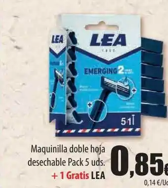 Spar Tenerife Maquinilla doble hoja desechable pack 5 + 1 gratis lea oferta