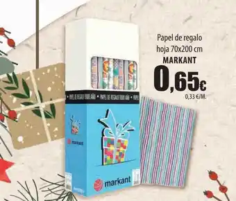 Spar Tenerife Papel de regalo hoja markant oferta