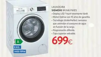 Tien 21 Lavadora siemens wu14ut61es oferta