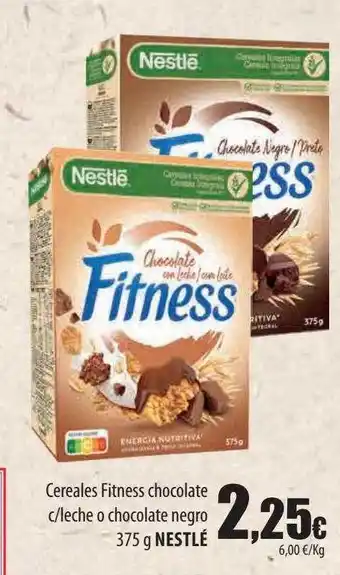 Spar Tenerife Cereales fitness chocolate c-lecheo chocolate negro nestlé oferta