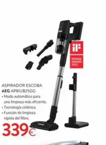 Tien 21 Aspirador escoba aeg ap81ub25gg oferta