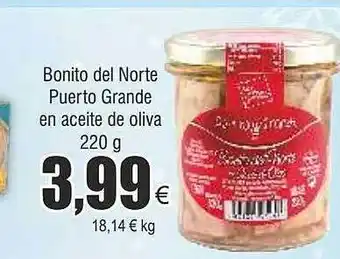 FROIZ Bonito del norte puerto grande en aceite de oliva oferta