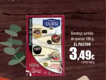 Bandeja surtida de quesos el pastor
