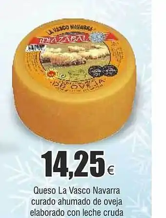 FROIZ Queso la vasco navarra curado ahumado de oveja elaborado con leche cruda oferta