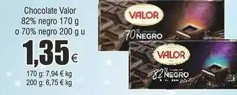 FROIZ Chocolate valor 82% negro o 70% negro oferta