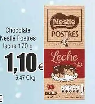 FROIZ Chocolate nestlé postres leche oferta