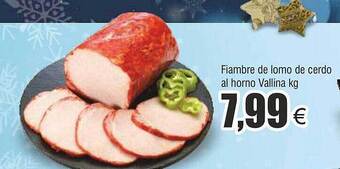FROIZ Fiambre de lomo de cerdo al horno vallina kg oferta