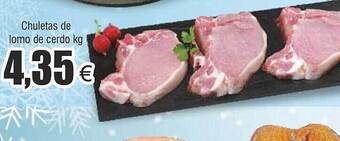 FROIZ Chuletas de lomo de cerdo kg oferta