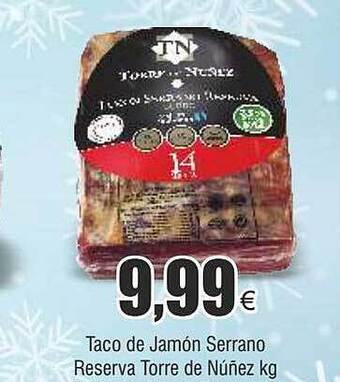 FROIZ Taco de jamón serrano reserva torre de núñez kg oferta