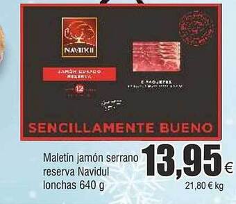 FROIZ Maletín jamón serrano reserva navidul lonchas oferta