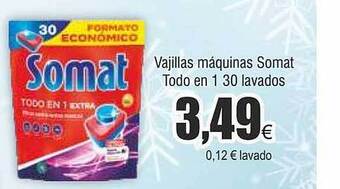 FROIZ Vajillas máquinas somat todo en 1 30 lavados oferta