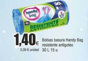FROIZ Bolsas basura handy bag resistente antigoteo oferta