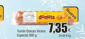 FROIZ Turrón donuts vicens especial oferta