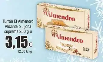 FROIZ Turrón el almendro alicante o jijona suprema oferta