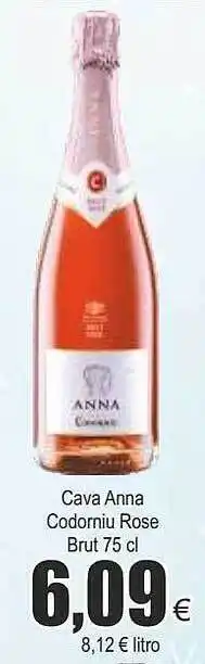 FROIZ Cava anna codorniu rose brut oferta