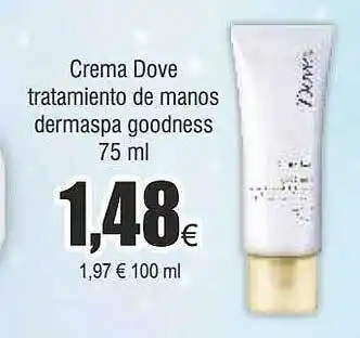 FROIZ Crema dove tratamiento de manos dermaspa goodness oferta