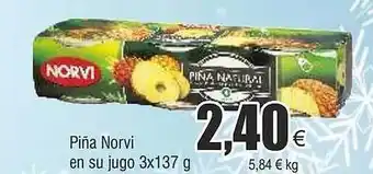 FROIZ Piña norvi en su jugo 3 oferta