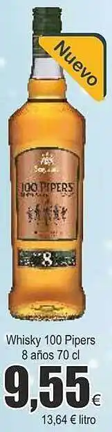 FROIZ Whisky 100 pipers 8 años oferta