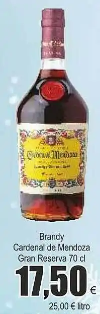 FROIZ Brandy cardenal de mendoza gran reserva oferta