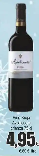FROIZ Vino rioja azpilicueta crianza oferta