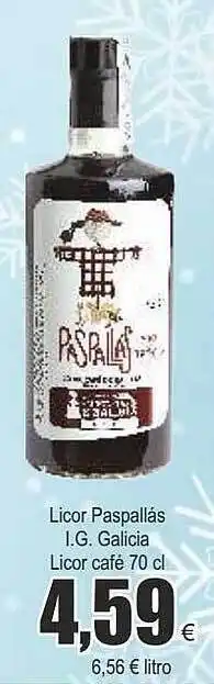 FROIZ Licor paspallás i.g. galicia licor café oferta