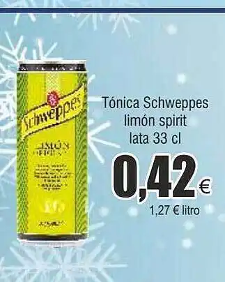 FROIZ Tónica schweppes limón spirit lata oferta