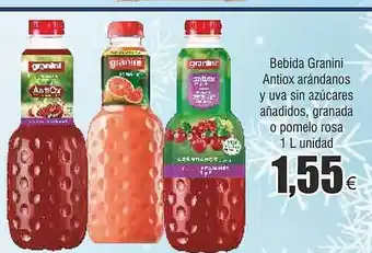 FROIZ Bebida granini antiox arándanos y uva sin azúcares añadidos, granada o pomelo rosa oferta