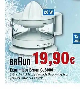 FROIZ Braun exprimidor braun cj3000 oferta