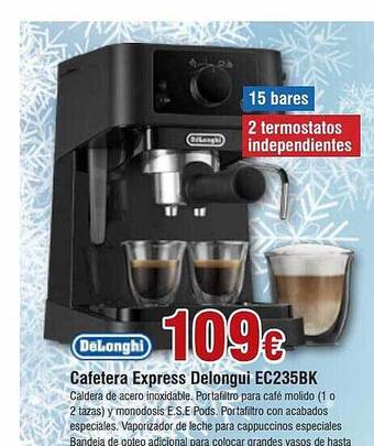 FROIZ Cafetera express delongui ec235bk oferta
