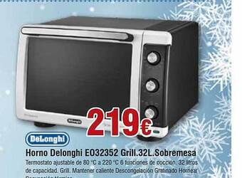 FROIZ Horno delonghi eo32352 grill. 32l. sobremesa oferta