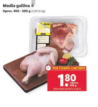 Lidl Media gallina oferta