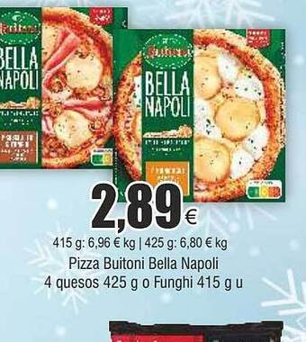 FROIZ Pizza buitoni bella napoli 4 quesos o funghi oferta