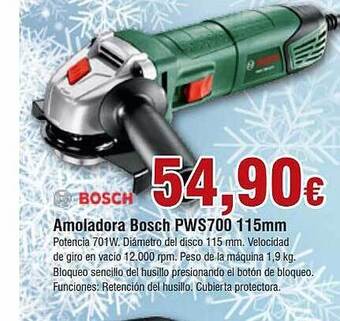 FROIZ Amoladora bosch pws700 115mm oferta