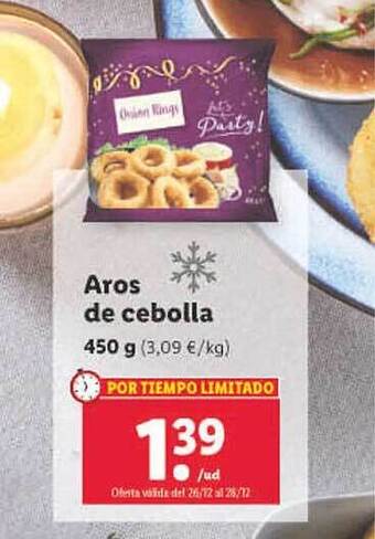 Lidl Aros de cebolla oferta