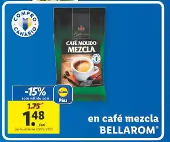 Lidl Café mezcla bellarom oferta
