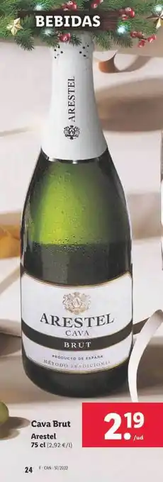 Lidl Cava brut arestel oferta