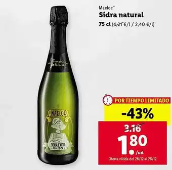 Lidl Maeloc sidra natural oferta