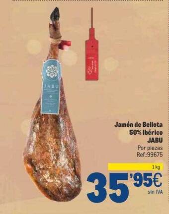 Makro Jamón de bellota 50% ibérico jabu oferta
