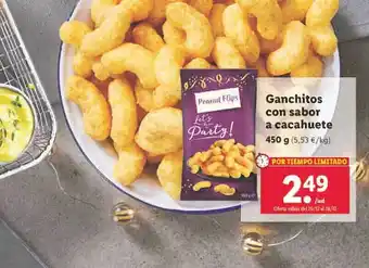 Lidl Ganchitos con sabor a cacahuete oferta